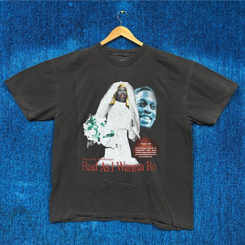 Dennis Rodman Wedding Dress Photo Bad As I Wannabe Tee XL